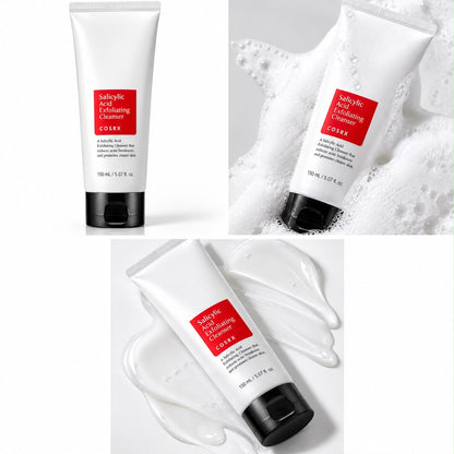 Textura en espuma del limpiador COSRX Salicylic Acid Exfoliating Cleanser