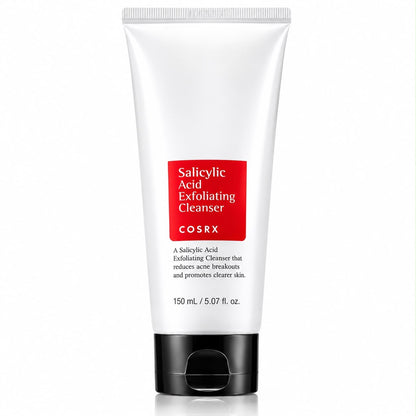 COSRX Salicylic Acid Exfoliating Cleanser 150 ml, limpiador facial con BHA